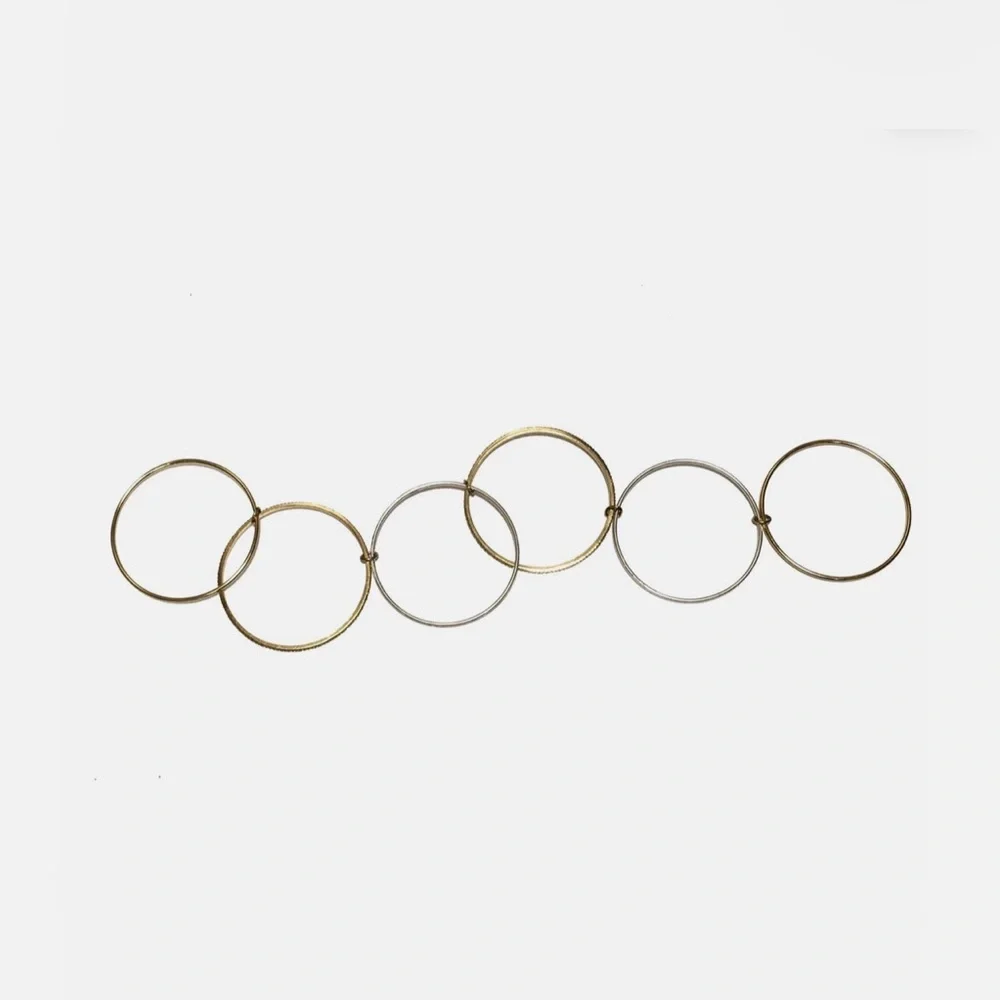 Kate Spade Gold and White Crystal Stacked Bangle Bracelet - Picture 4 of 5